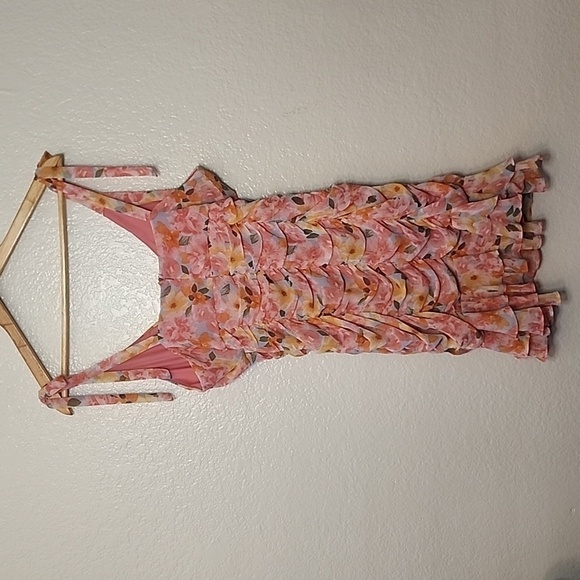 Lily Rose Floral Mini Ruffle Dress - Picture 9 of 11